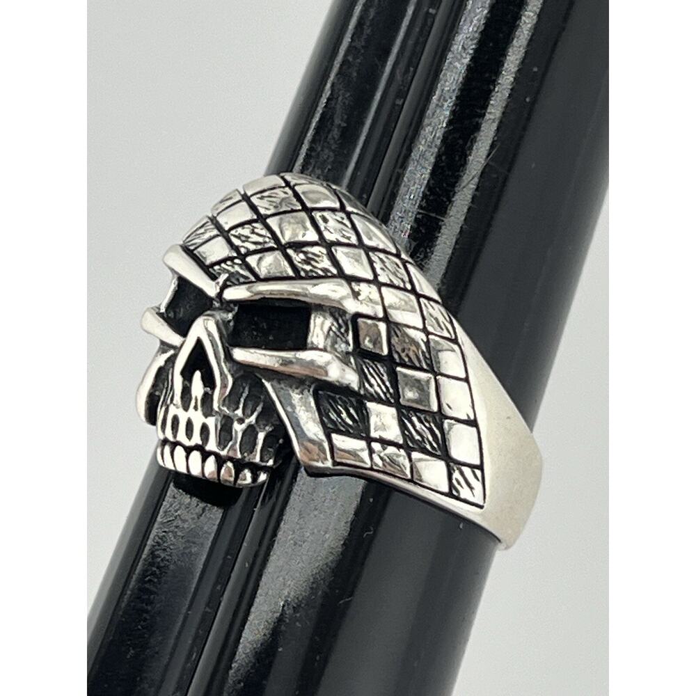 Skull Men’s Sterling Silver 925 Ring Size 9 - Picture 5 of 12